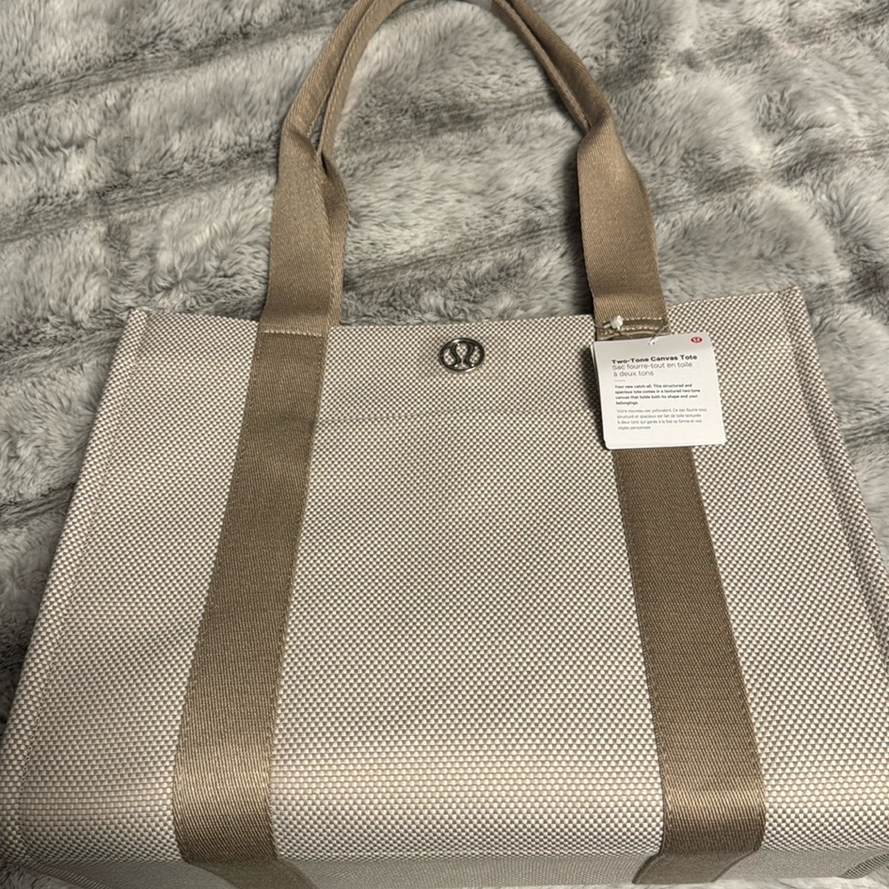 Two-Tone Canvas Tote Bag 10L brand new